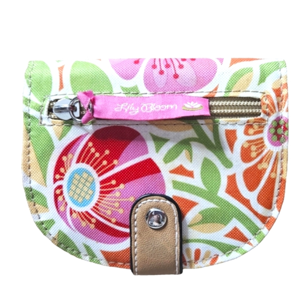 Lily Bloom | Floral Coin Purse | Snap Bifold Wallet | Womens | Eco-Friendly - Picture 2 of 14